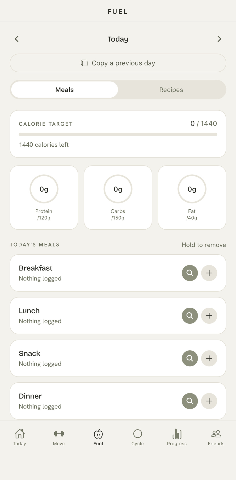 Your food for the day
