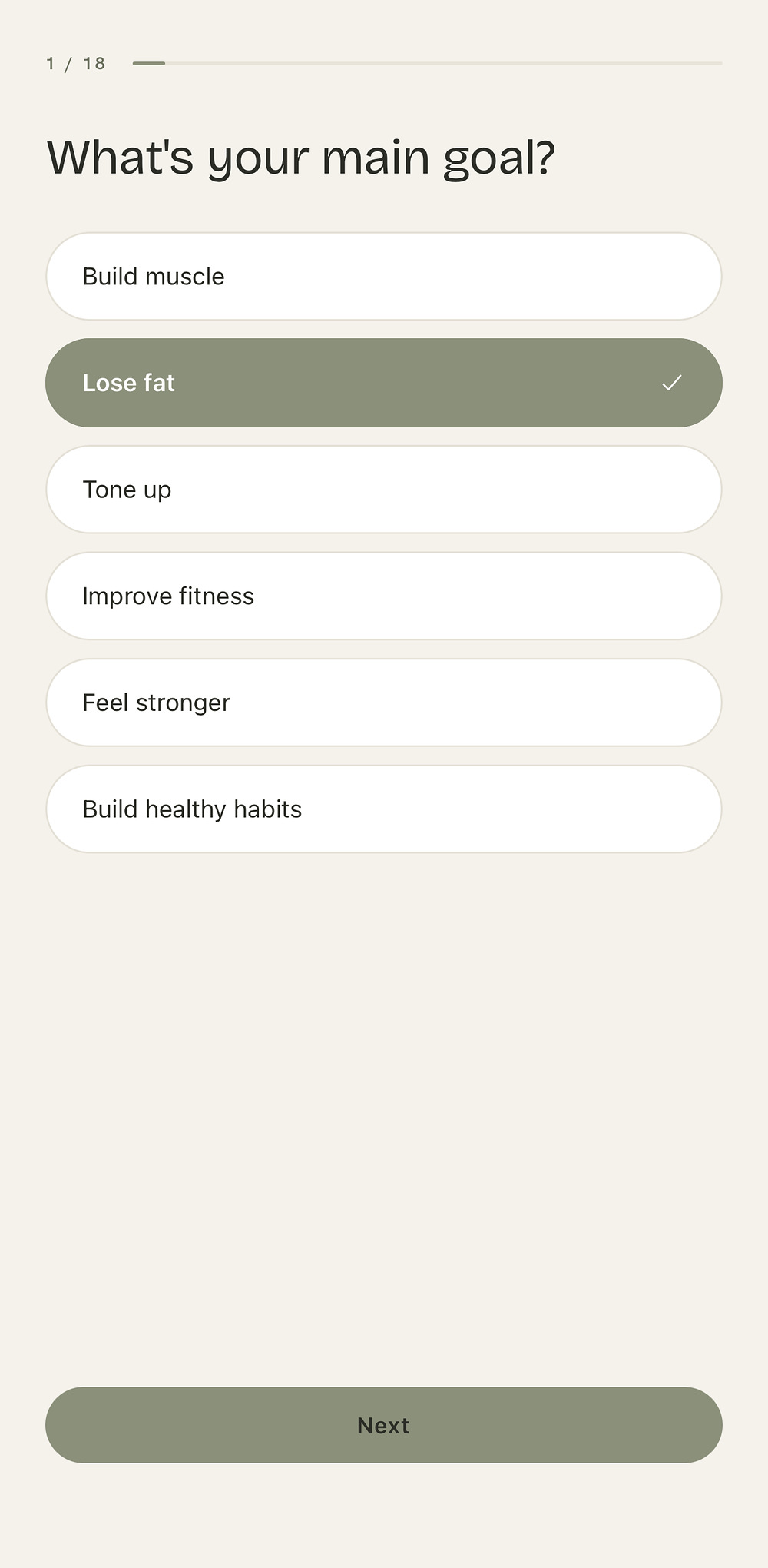 It picks your program in the ALTER YOU app