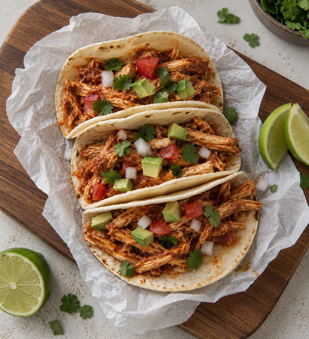 Chipotle chicken tacos