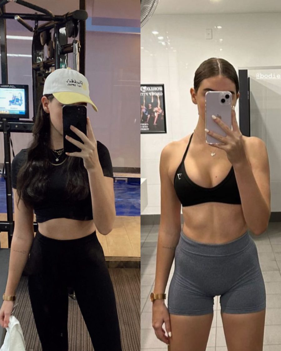 Client transformation after 12 weeks of strength training