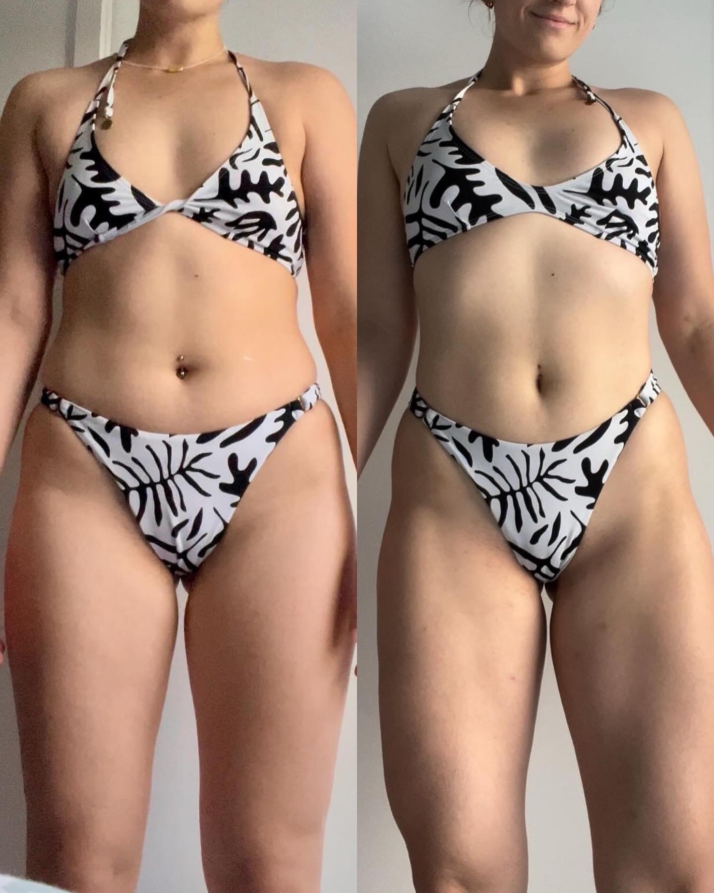 Client transformation after 10 weeks of strength training